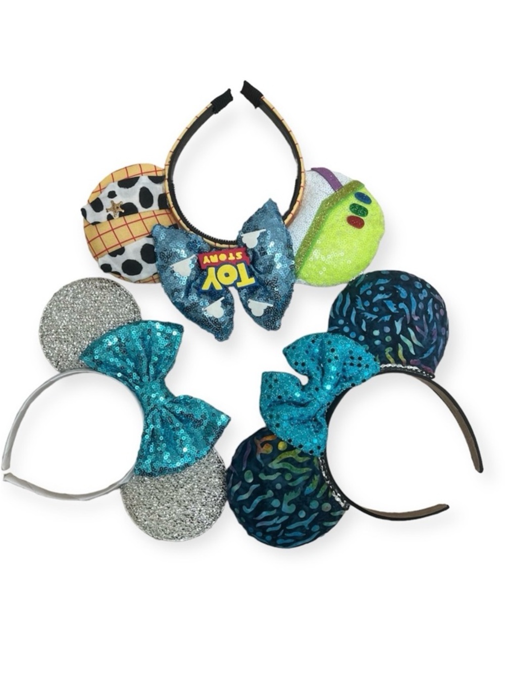Hand Made Minnie Mickey Ears Bundle